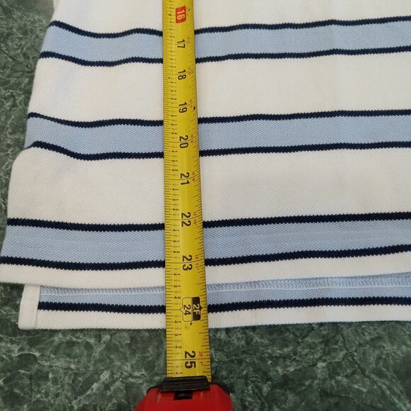 Men’s Brooks Brothers Stripe polo style shirt size large 346 short sleeve cotton - Picture 7 of 11